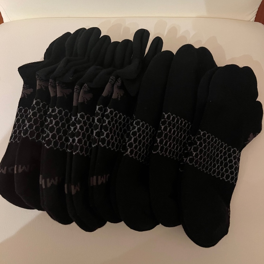Bombas ankle Mens socks size large lot of 8 pairs